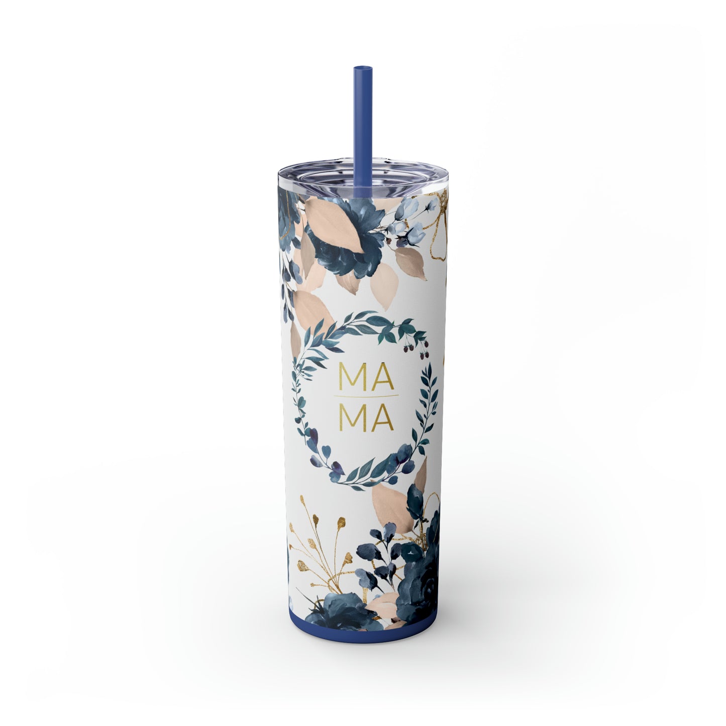Mama Floral EcoChic 20oz Skinny Stainless Steel Tumbler with Straw