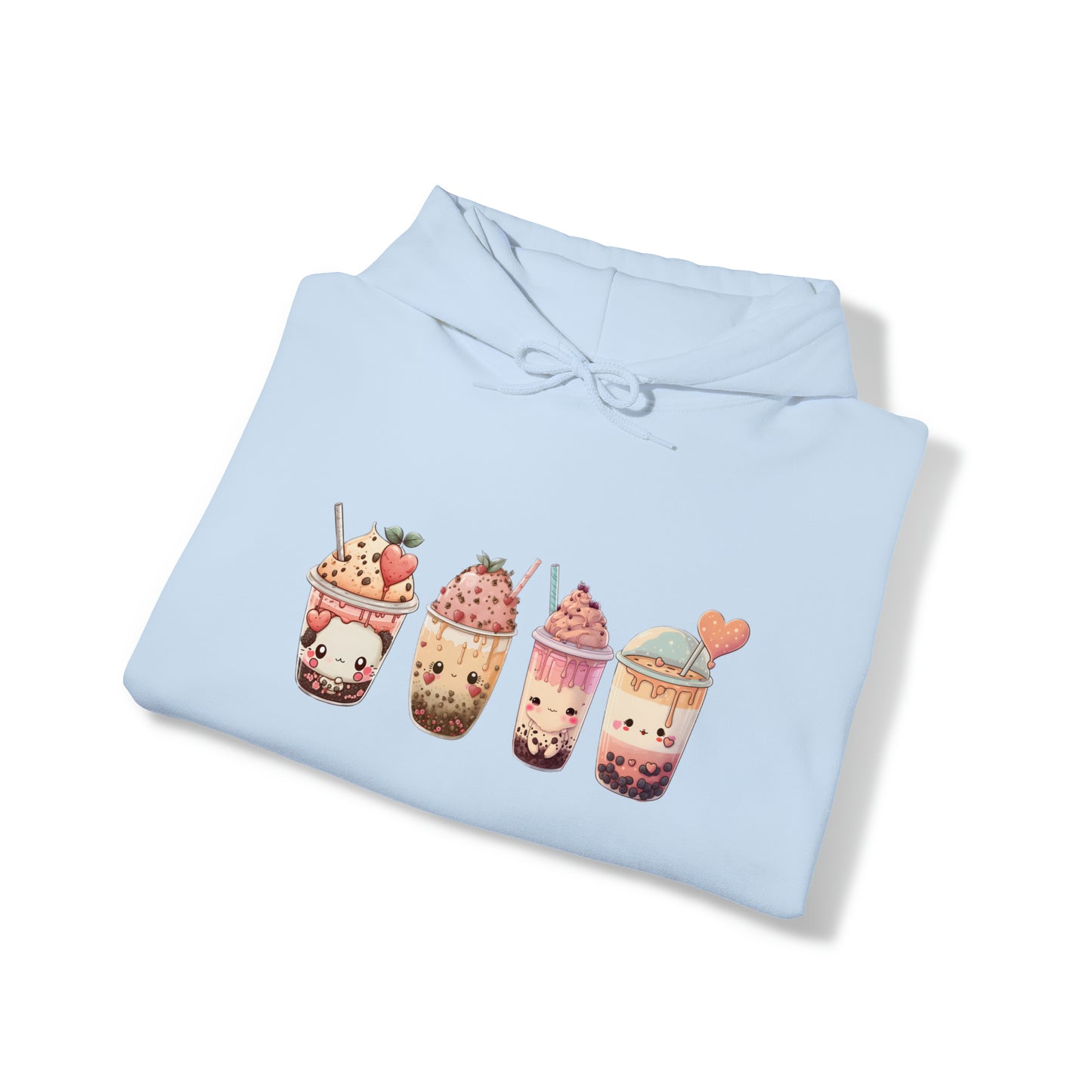 Kawaii Lovers' BubbleTea Unisex Hoodie - Comfortable & Fashionable Sweatshirt in Multiple Colors