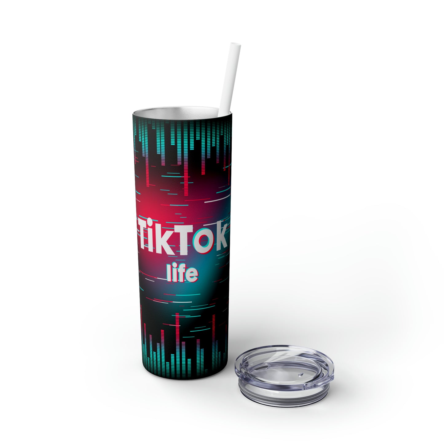 Tik Tok Life Skinny Tumbler, 20oz