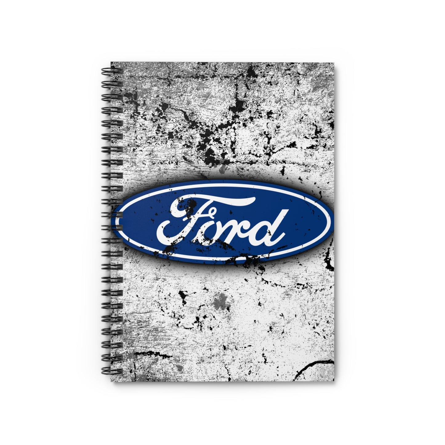 Ford Black white and blue Spiral Notebook - Ruled Line