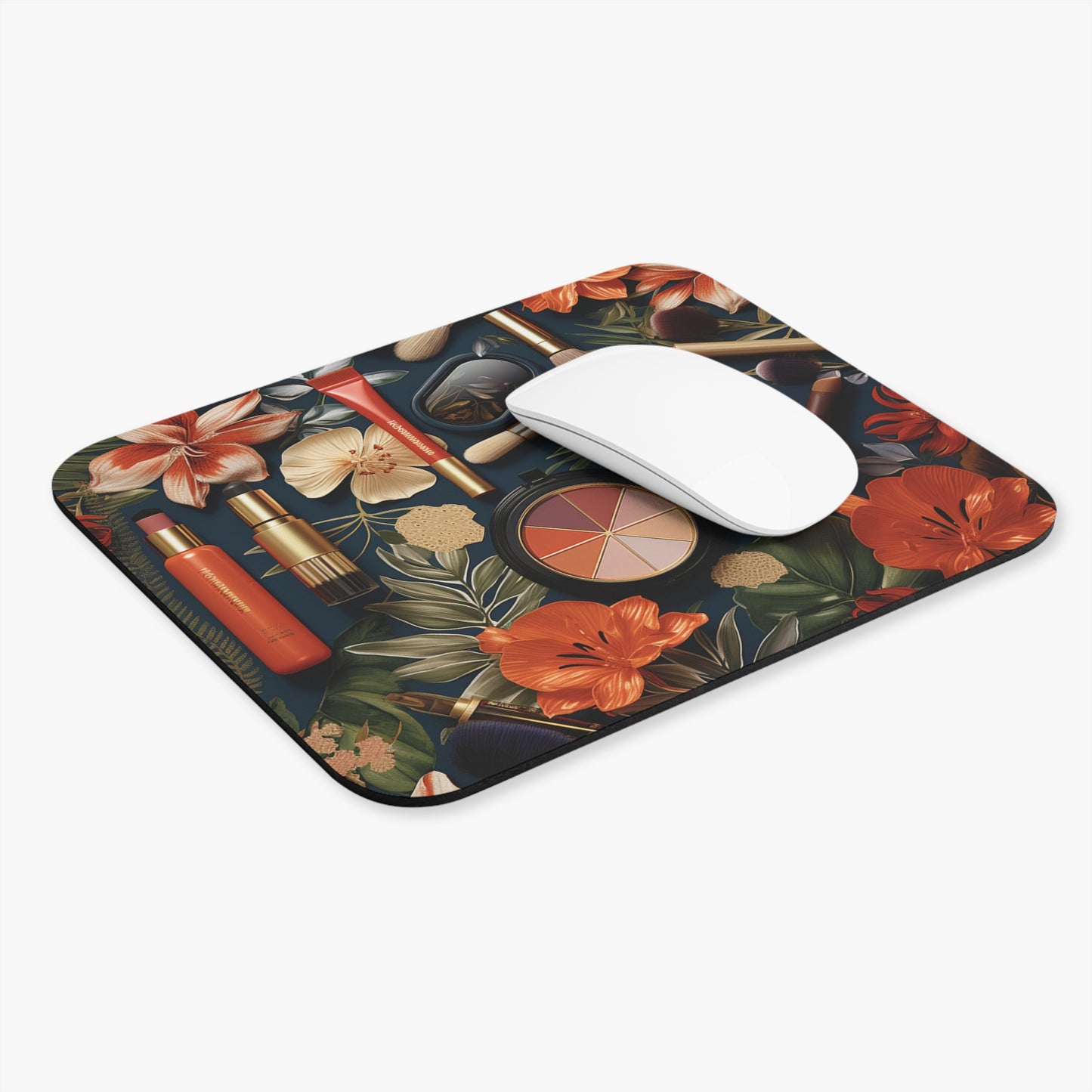 Makeup Lovers Floral Mouse Pad (Rectangle)