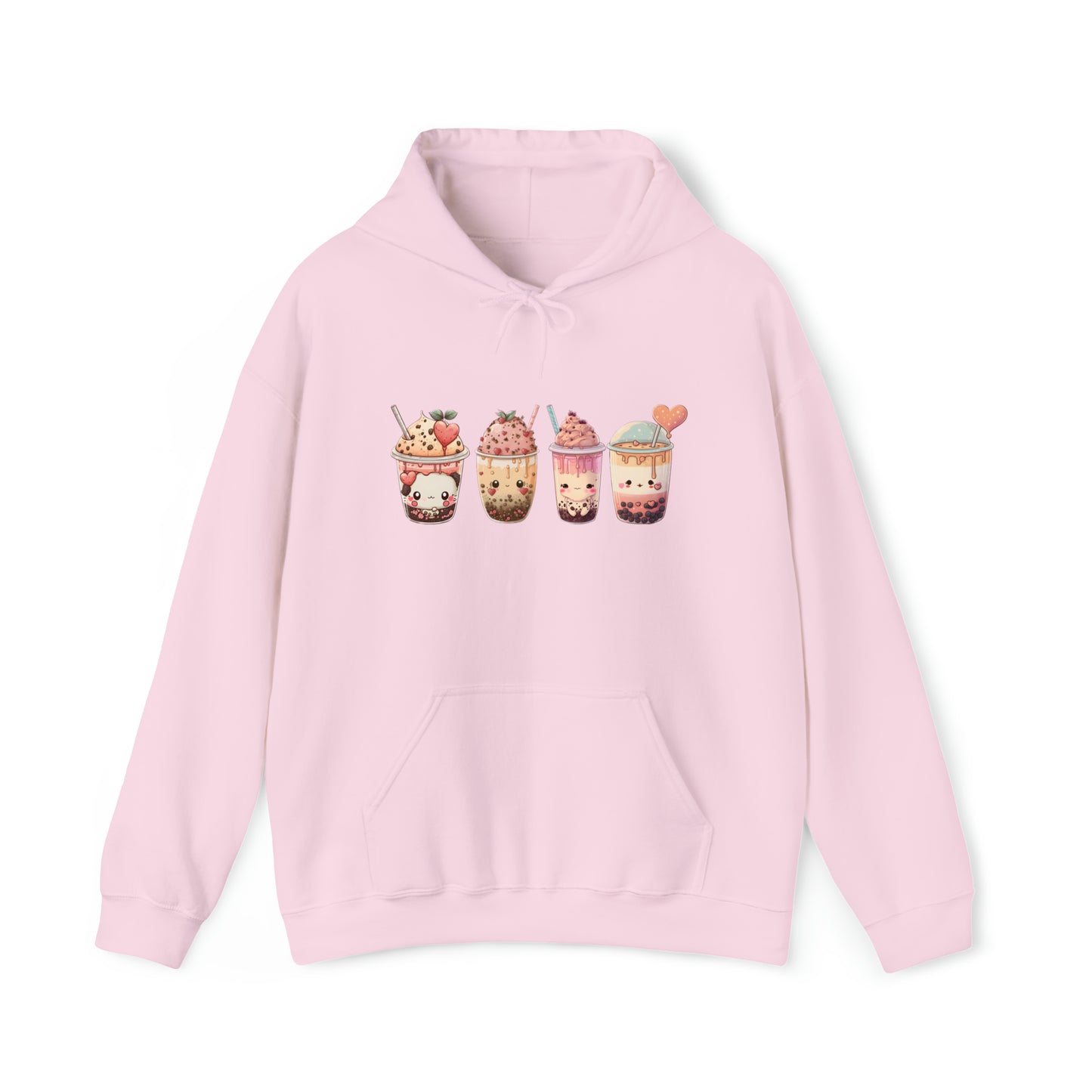 Kawaii Lovers' BubbleTea Unisex Hoodie - Comfortable & Fashionable Sweatshirt in Multiple Colors