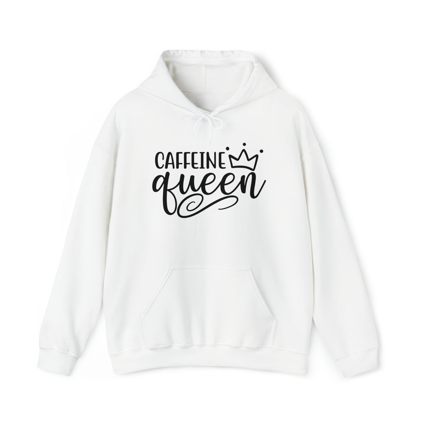 Caffeine Queen Hoodie - Comfortable & Fashionable Sweatshirt in Multiple Colors Coffee Lover, Caffeine Lover