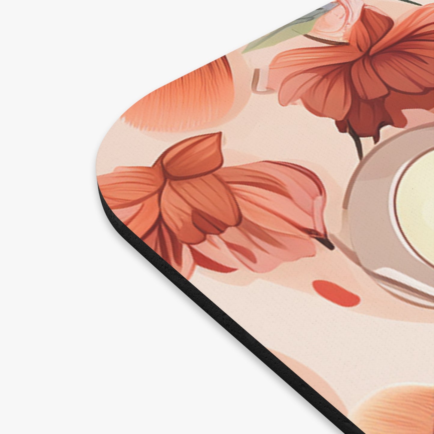 Pink Floral Makeup Lovers Dream Mouse Pad (Rectangle)