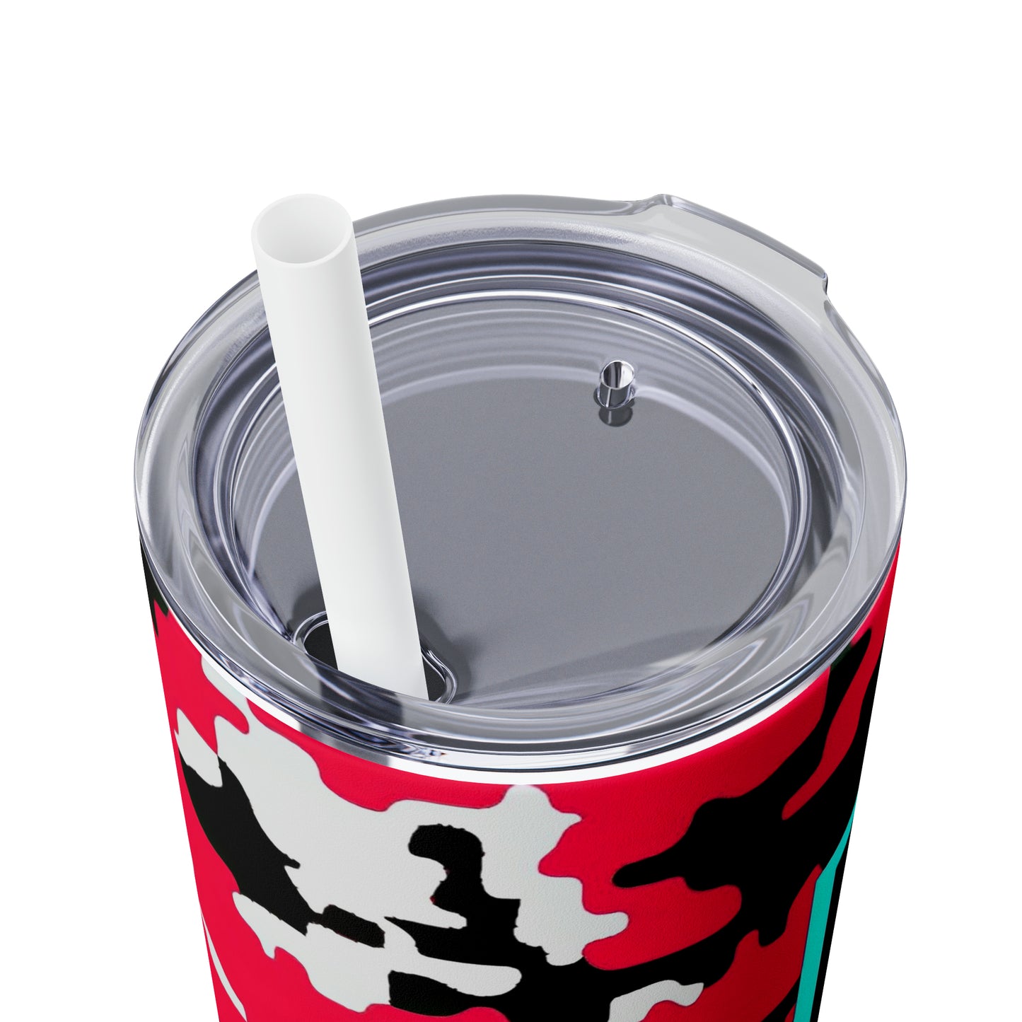 Tik Tok Pink White & Black Skinny Tumbler, 20oz