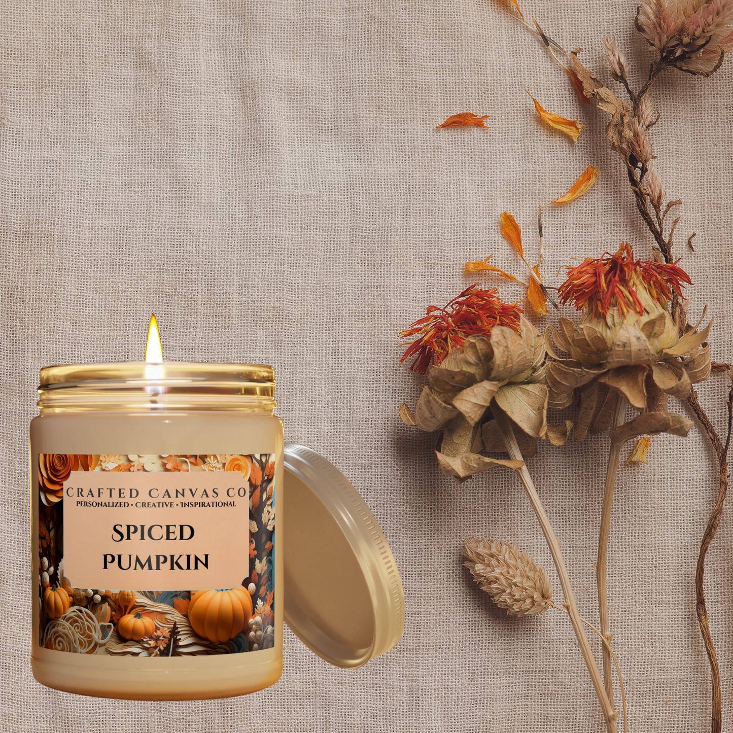 Fall Spiced Pumpkin Patch Scented Candle 9oz