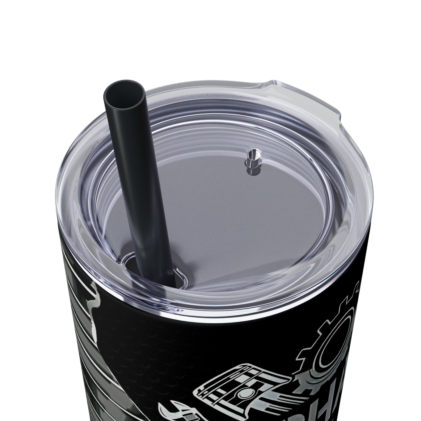 Mechanics Rate Skinny Tumbler with Straw, 20oz