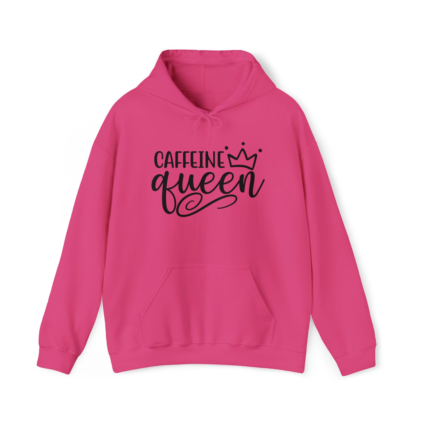 Caffeine Queen Hoodie - Comfortable & Fashionable Sweatshirt in Multiple Colors Coffee Lover, Caffeine Lover