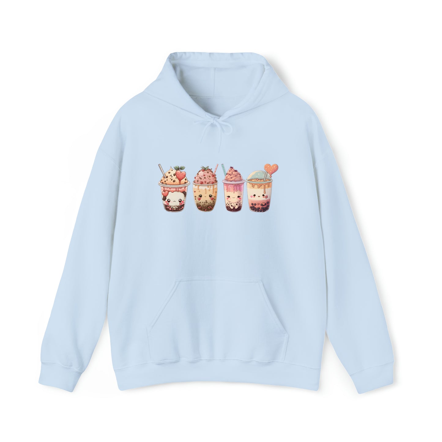 Kawaii Lovers' BubbleTea Unisex Hoodie - Comfortable & Fashionable Sweatshirt in Multiple Colors