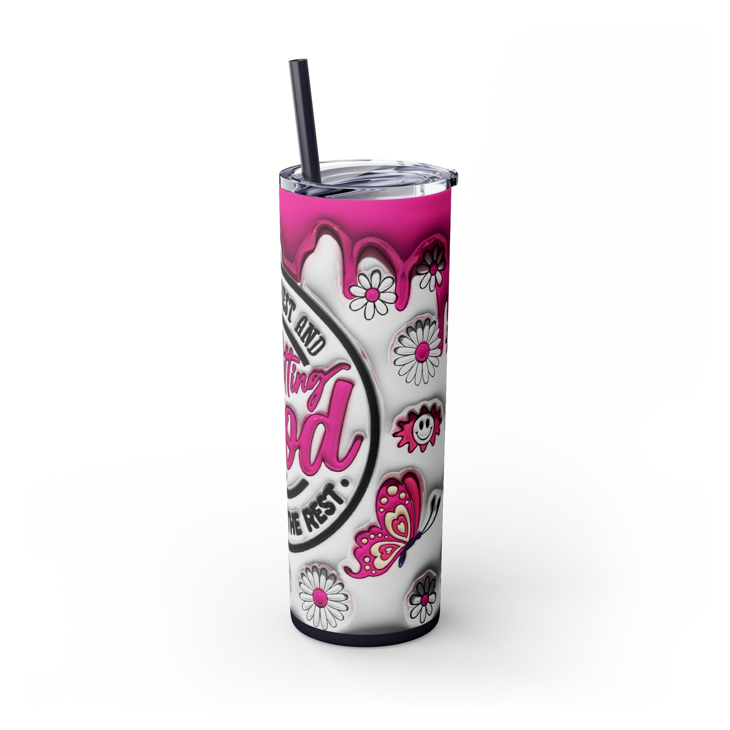 Doing my best and letting God do the rest, Skinny Tumbler, 20oz