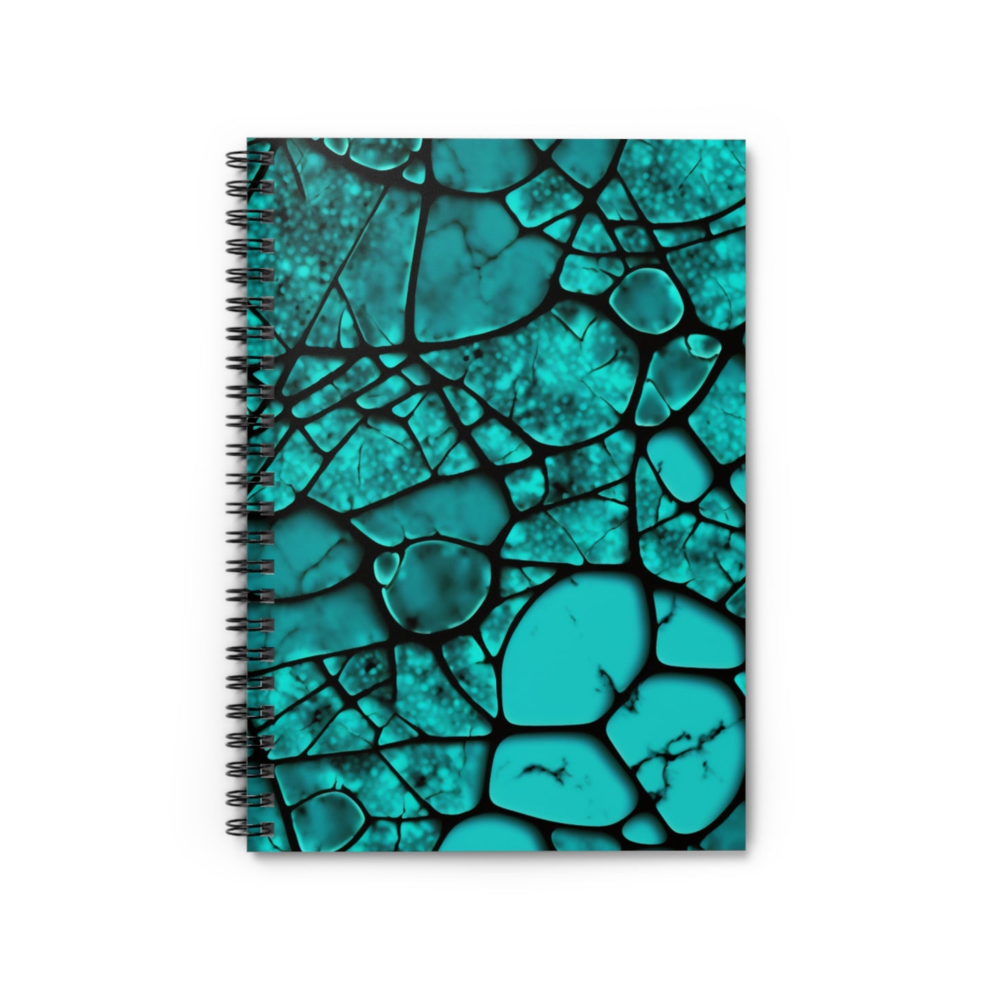 Turquoise Journal or Notebook. Diary Notes Spiral Notebook - Ruled Lined