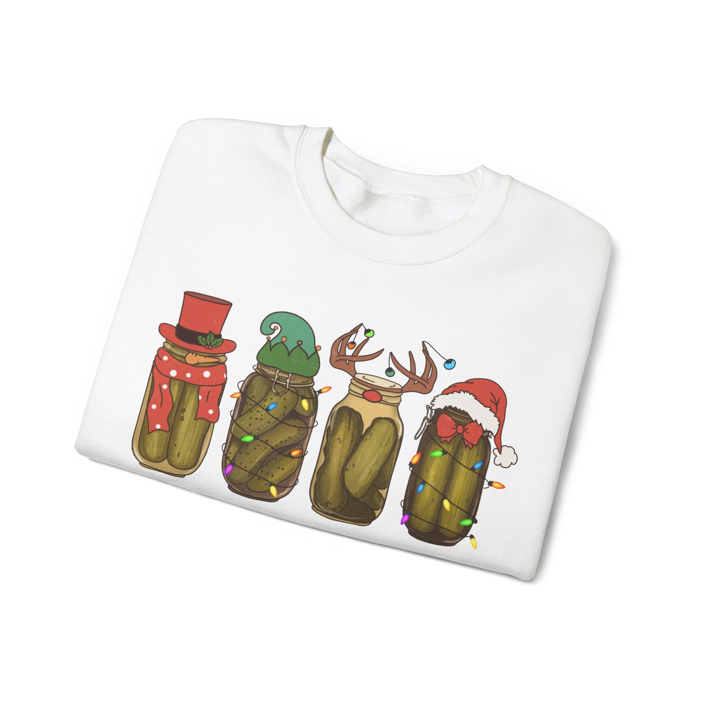It’s The Season to Crunch, Christmas Pickle Crewneck Sweatshirt