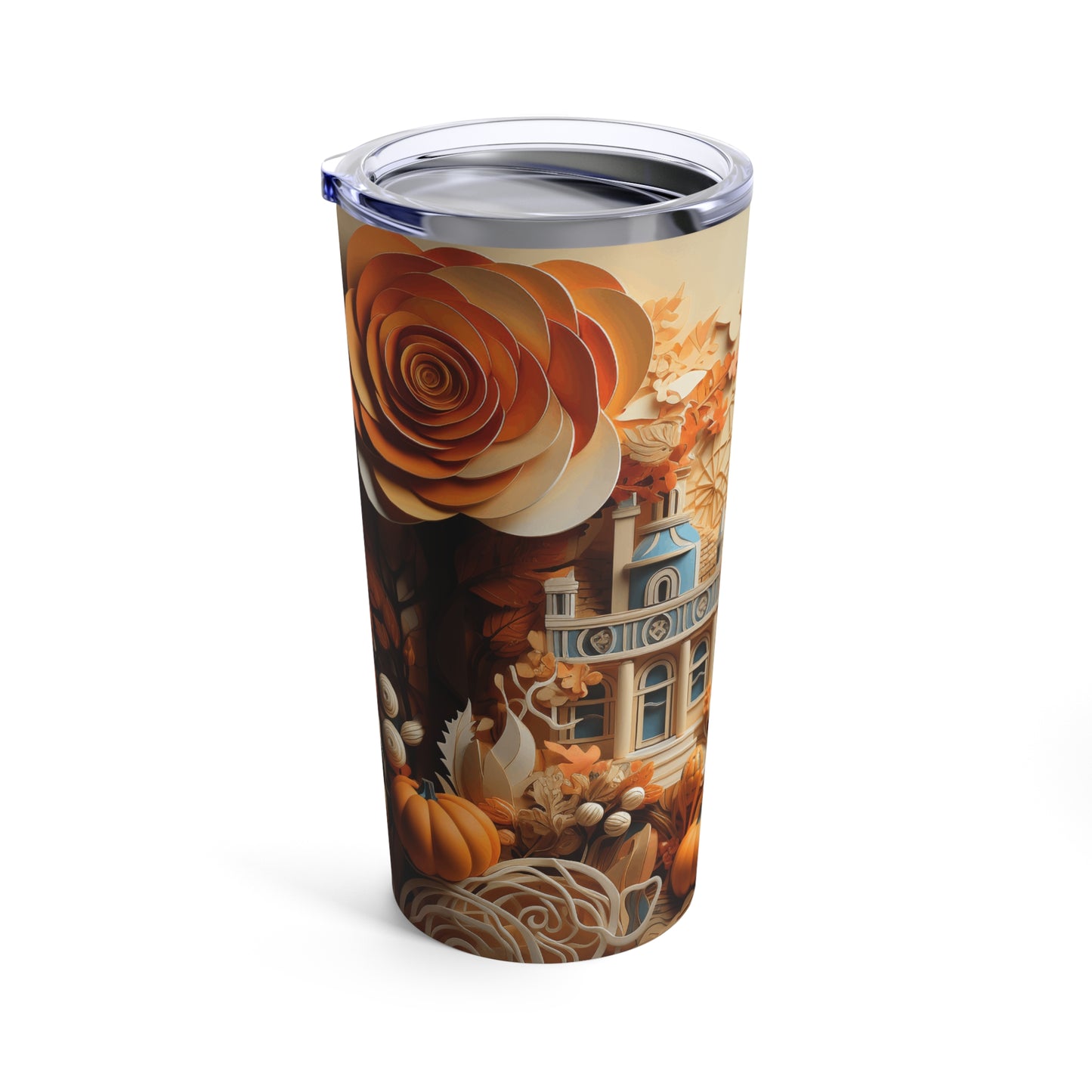 Fall pumpkin montage, Tumbler 20oz