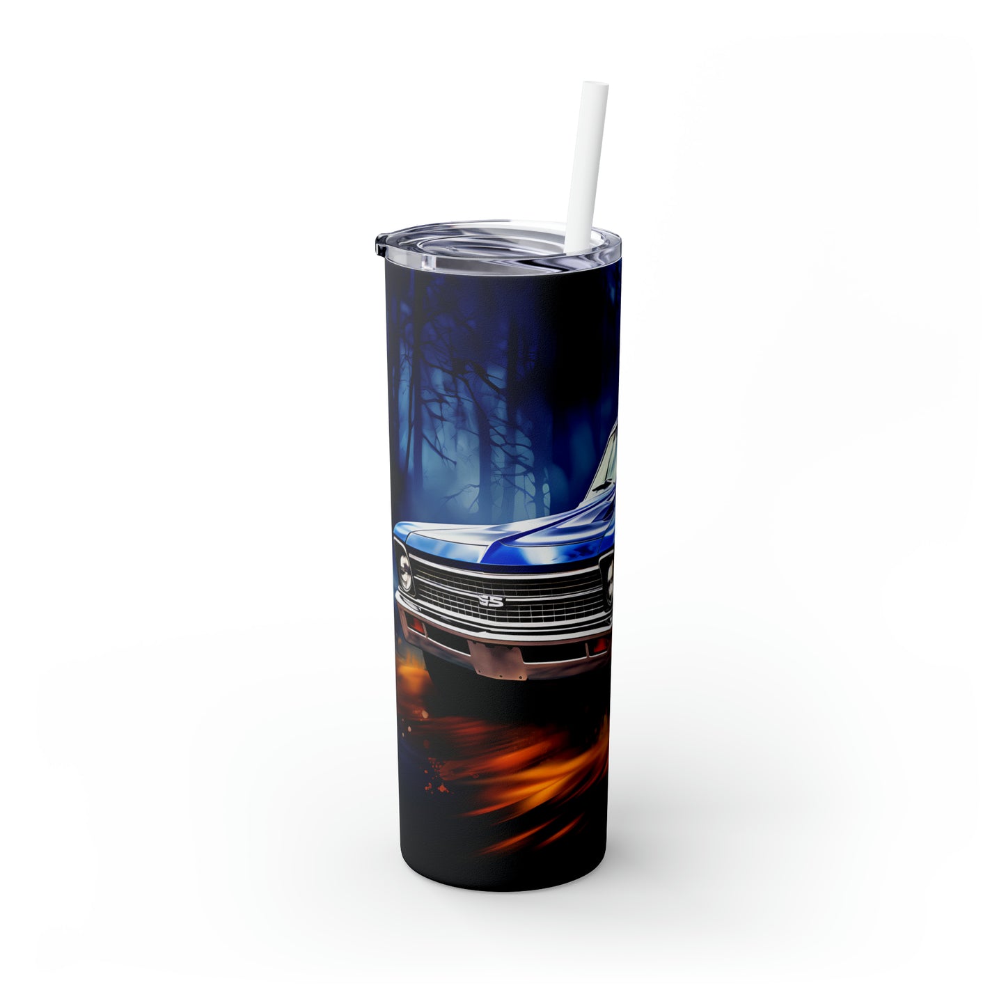 1969 Chevy Nova Skinny Tumbler with Straw, 20oz