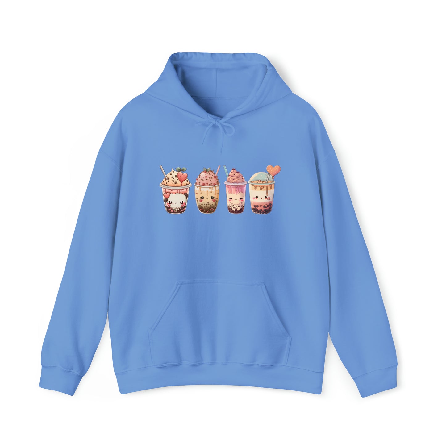 Kawaii Lovers' BubbleTea Unisex Hoodie - Comfortable & Fashionable Sweatshirt in Multiple Colors