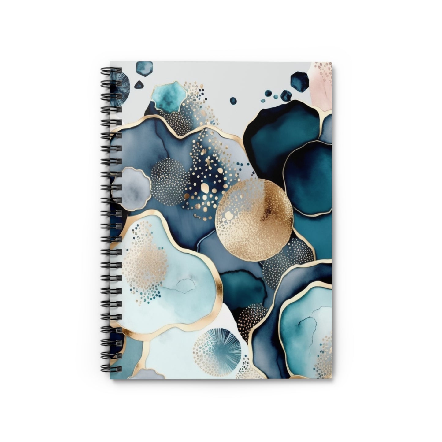 Blue and Nuetral soft feminine & boho designed journal or Notebook. Boho, minimalist, Notes Spiral Notebook - Ruled Line
