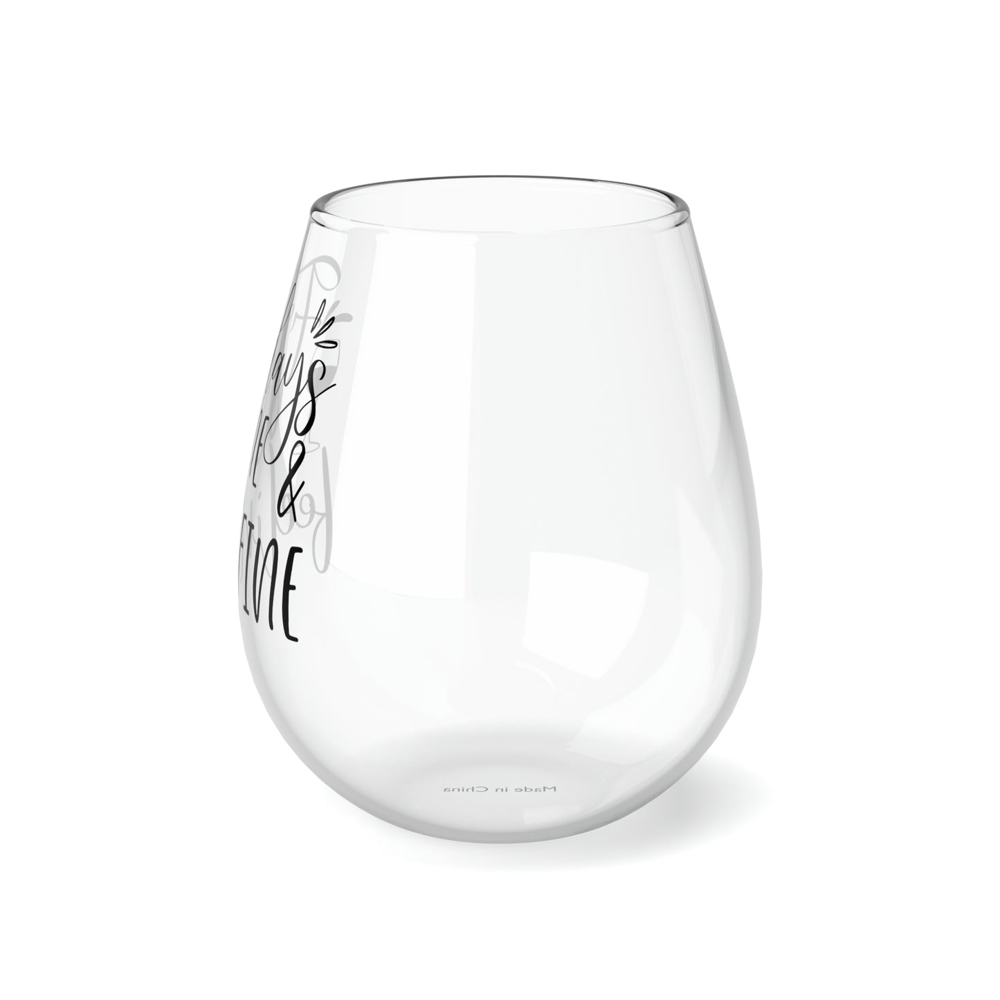 Fridays wine feeling fine Stemless Wine Glass, 11.75oz