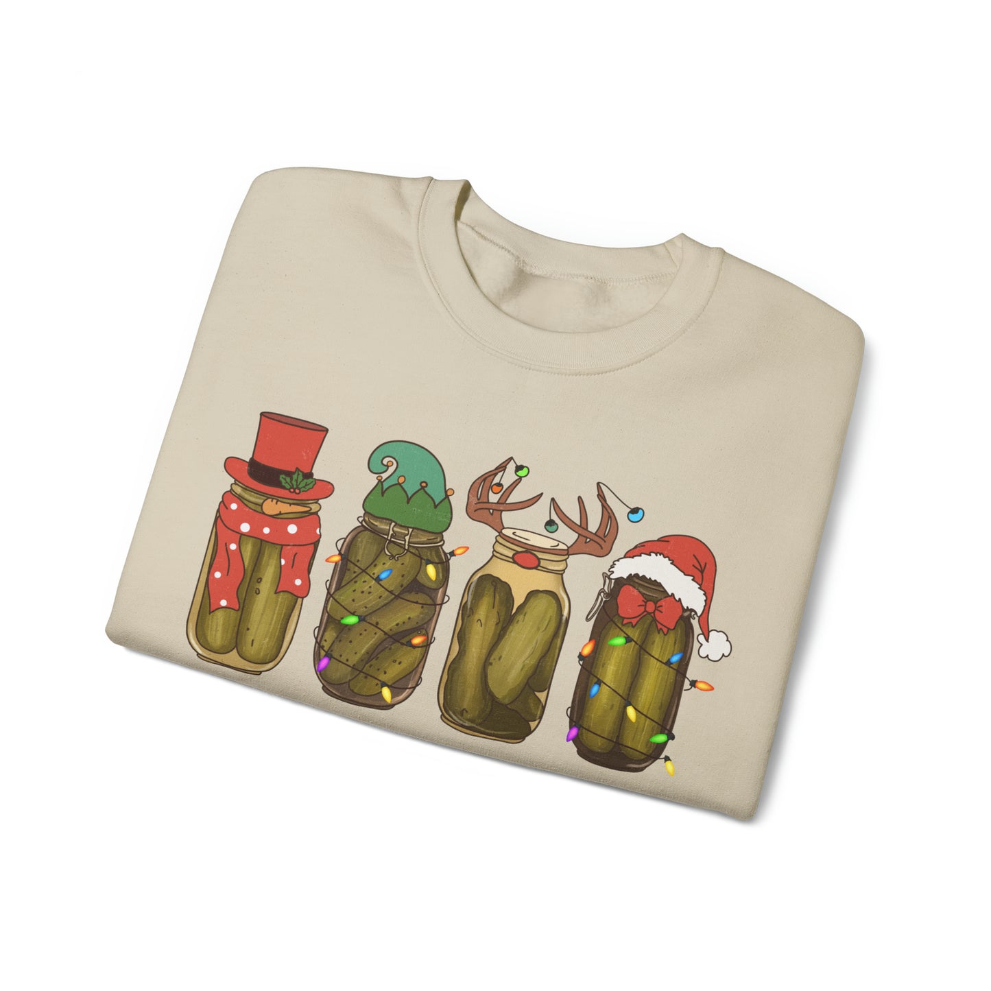 It’s The Season to Crunch, Christmas Pickle Crewneck Sweatshirt