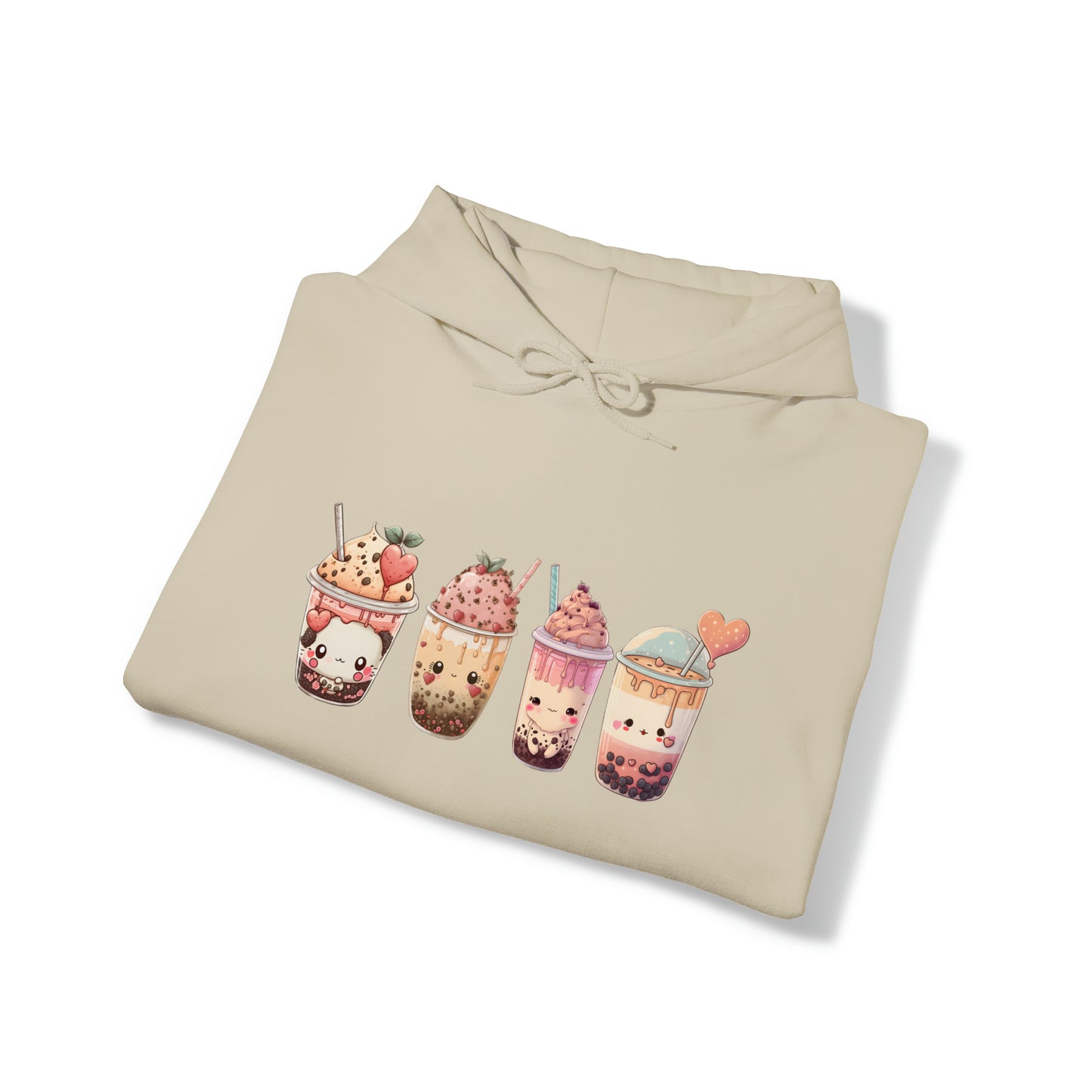 Kawaii Lovers' BubbleTea Unisex Hoodie - Comfortable & Fashionable Sweatshirt in Multiple Colors