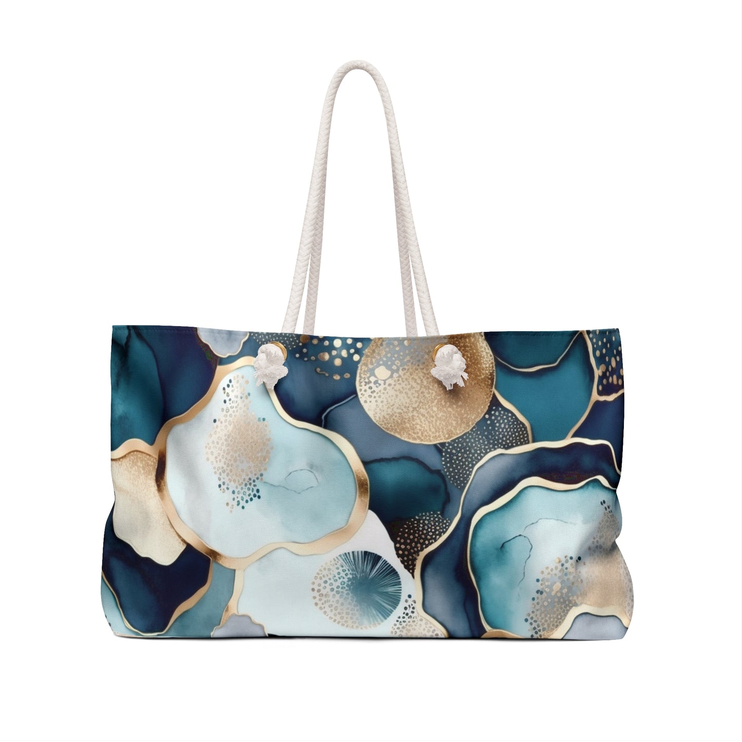Blue and Blush Weekender Bag