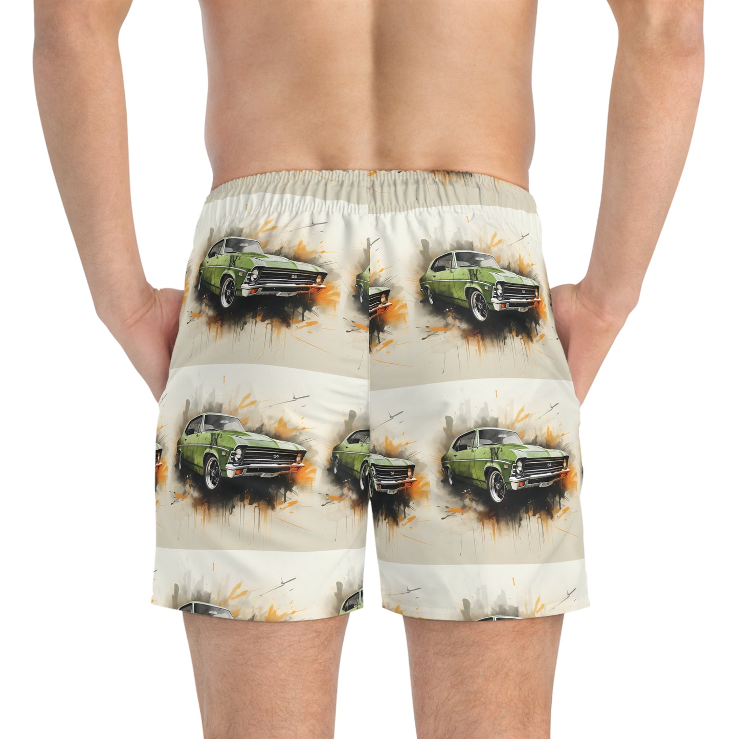 Men’s Chevy Nova Swim Trunks (AOP)