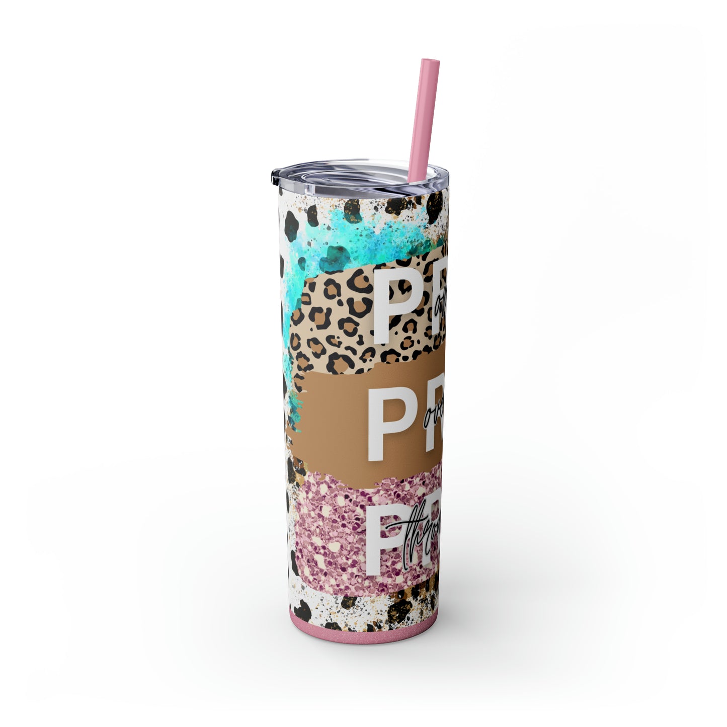 Pray Pray Pray, Christian Skinny Tumbler, 20oz