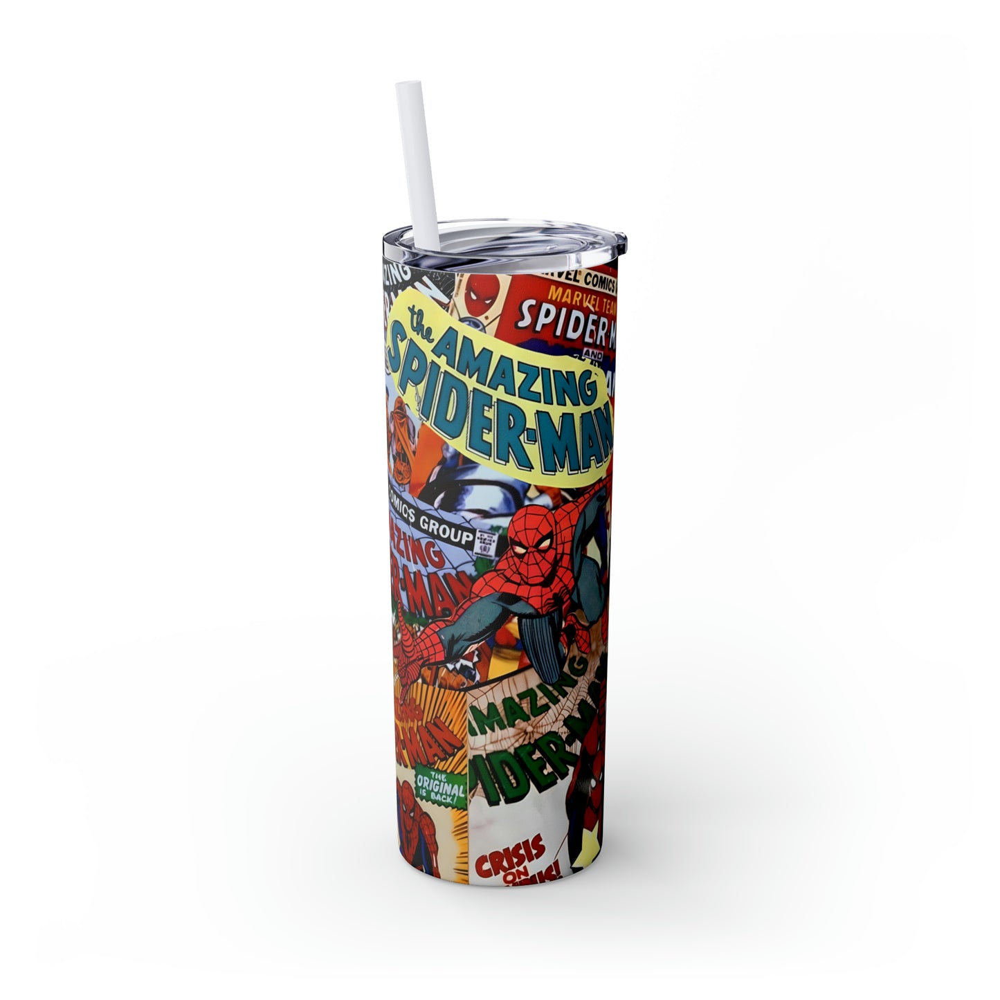 Spider-Man Comic Skinny Tumbler, 20oz