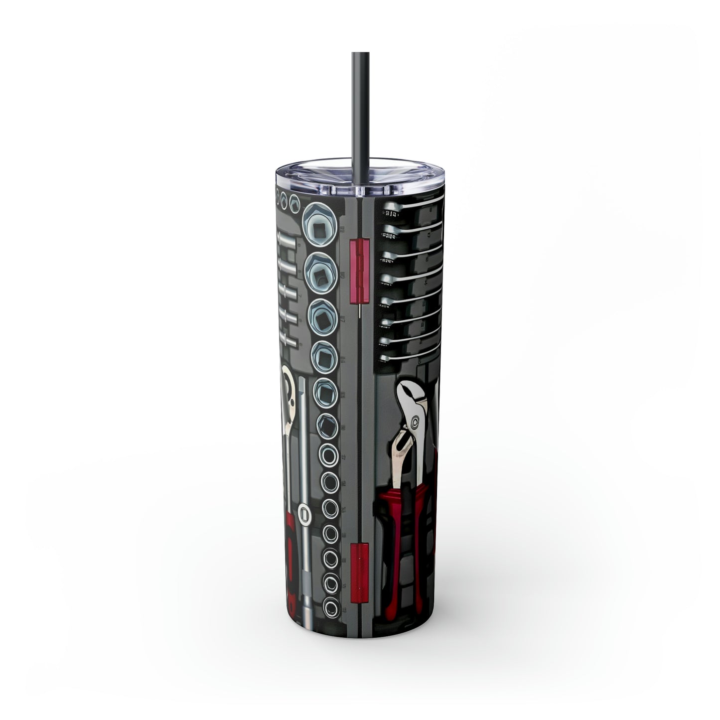 Mechanics Rate Skinny Tumbler with Straw, 20oz