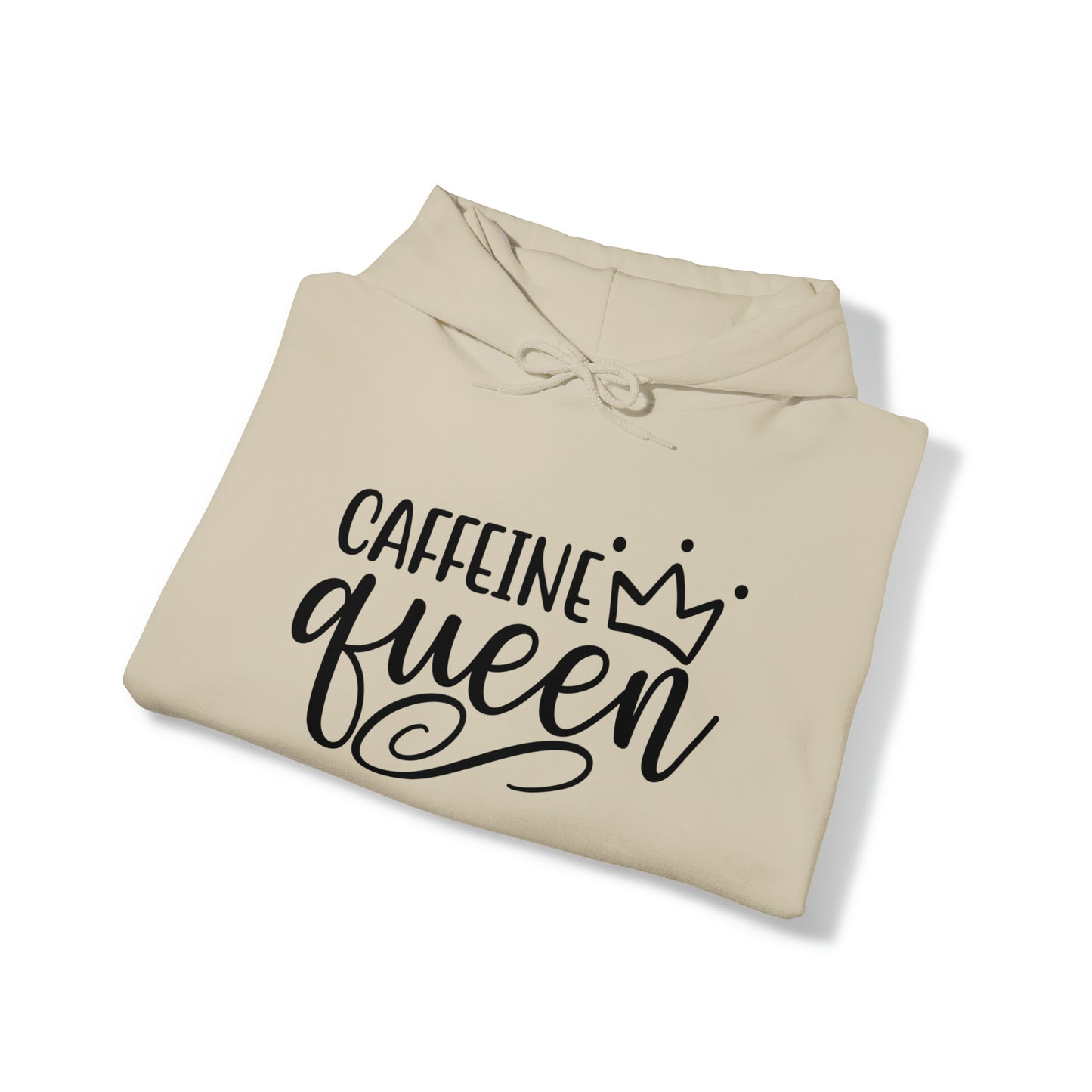 Caffeine Queen Hoodie - Comfortable & Fashionable Sweatshirt in Multiple Colors Coffee Lover, Caffeine Lover