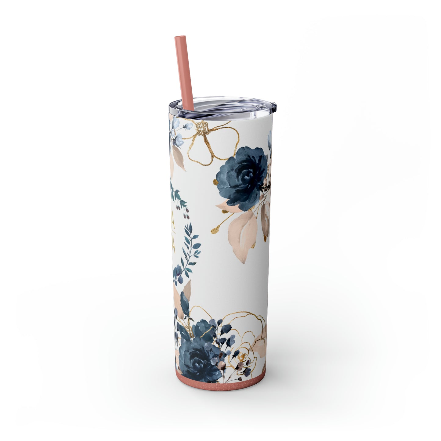 Mama Floral EcoChic 20oz Skinny Stainless Steel Tumbler with Straw