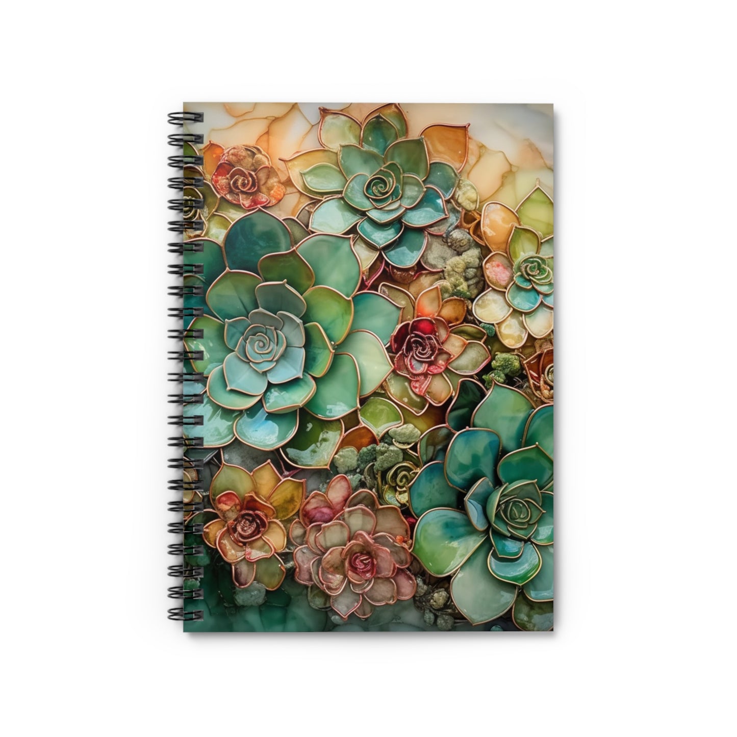 Gorgeous, artistic floral journal or Notebook. minimalist, Notes Spiral Notebook - Ruled Line