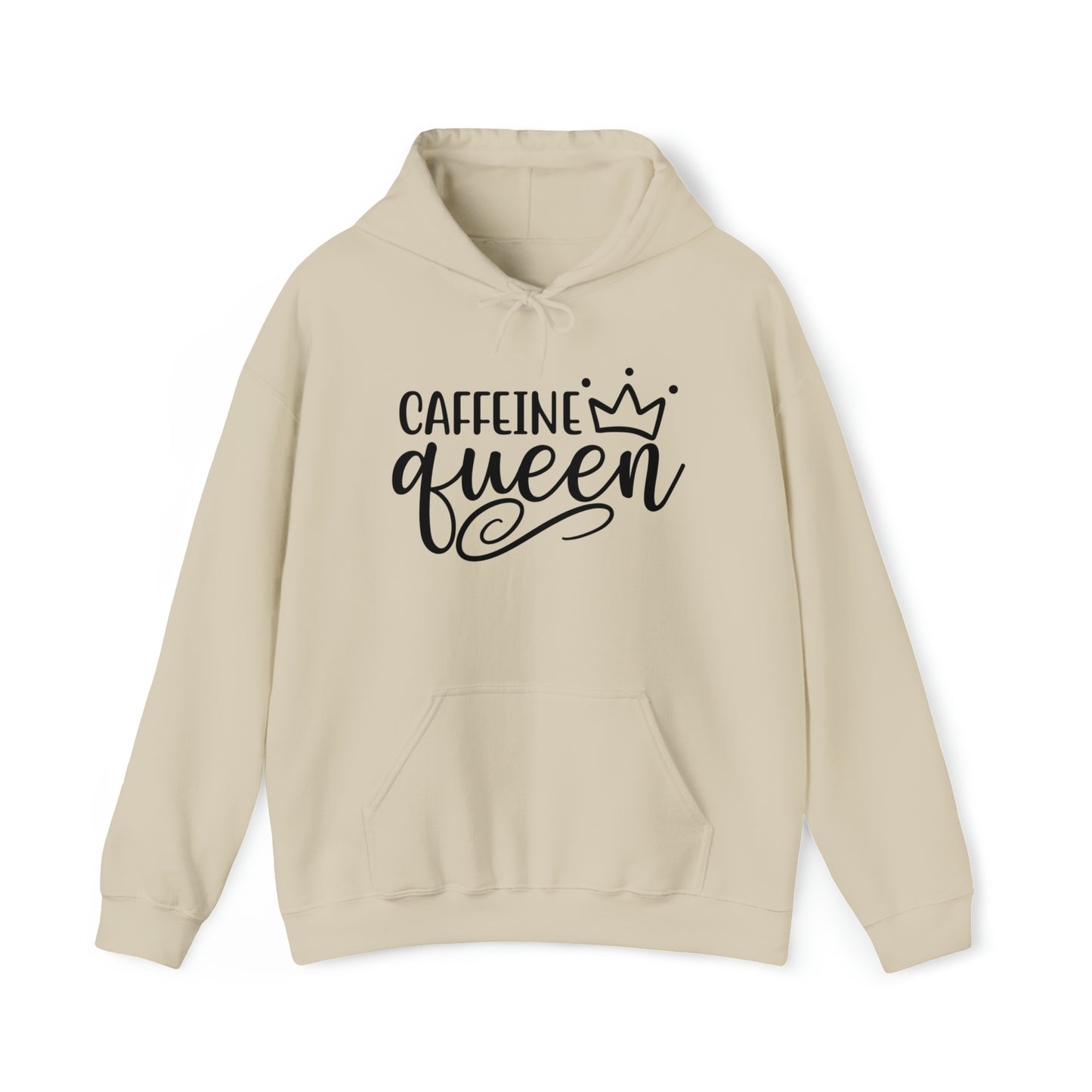 Caffeine Queen Hoodie - Comfortable & Fashionable Sweatshirt in Multiple Colors Coffee Lover, Caffeine Lover