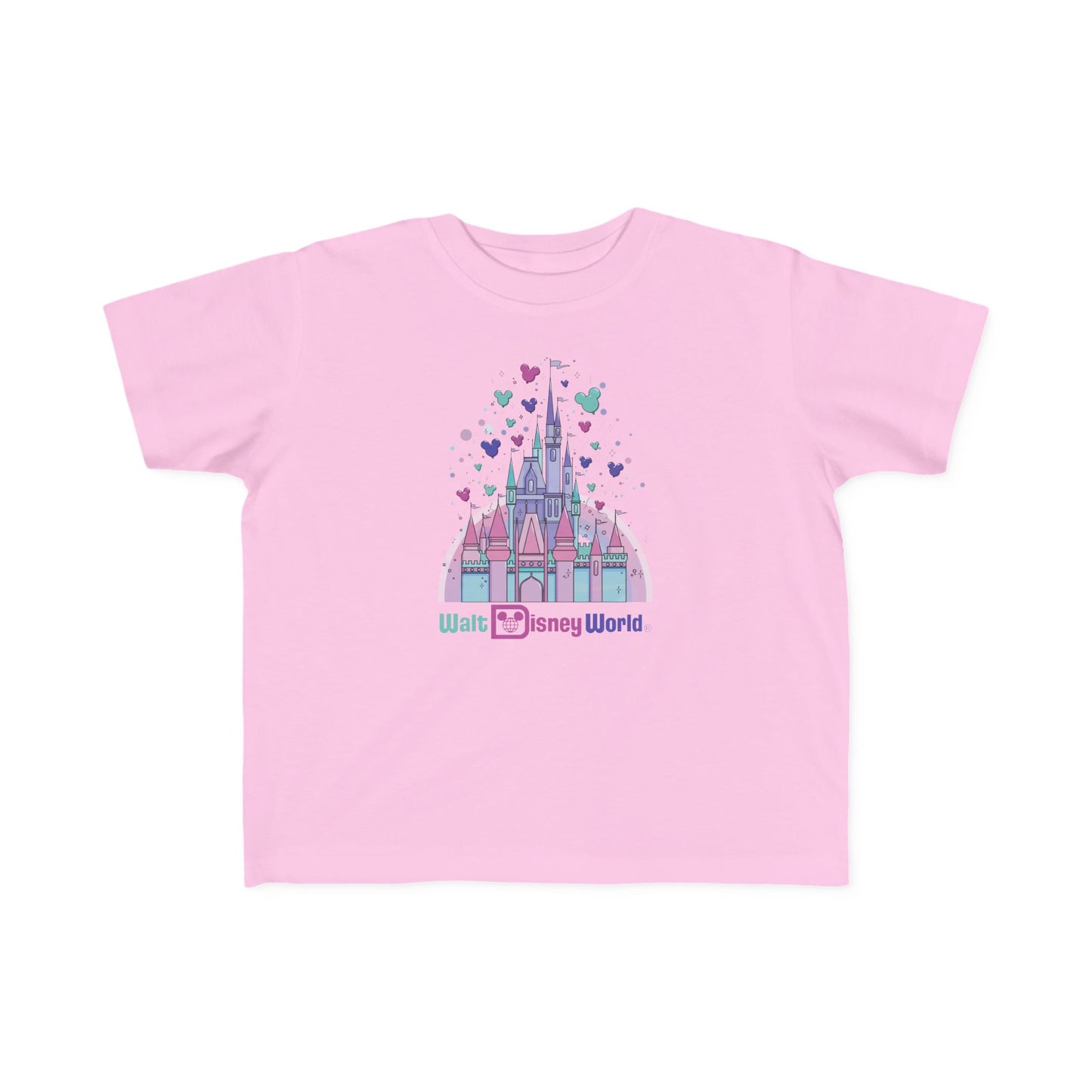Toddler Tee - Walt Disney World Castle with Mickey Balloons Design