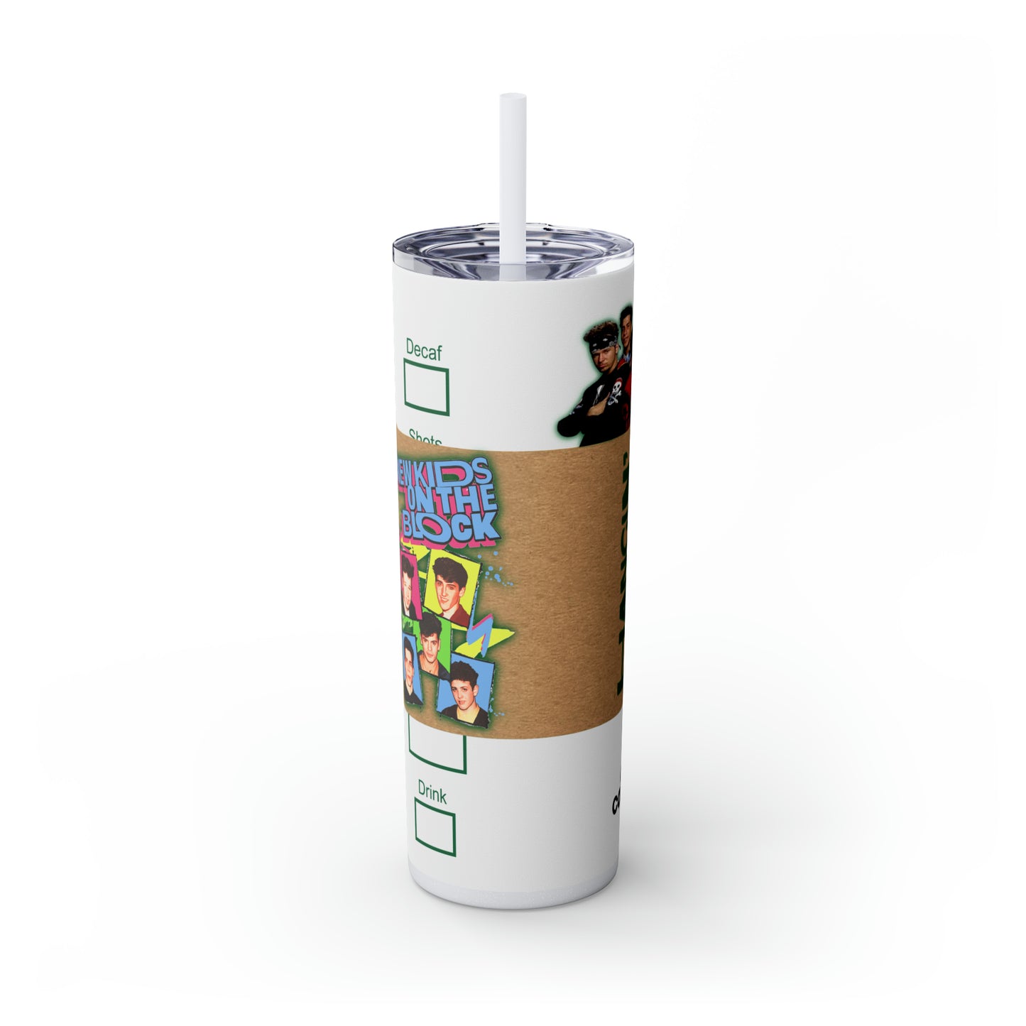 NKOTB New Kids on The Block 90's Skinny Tumbler, 20oz