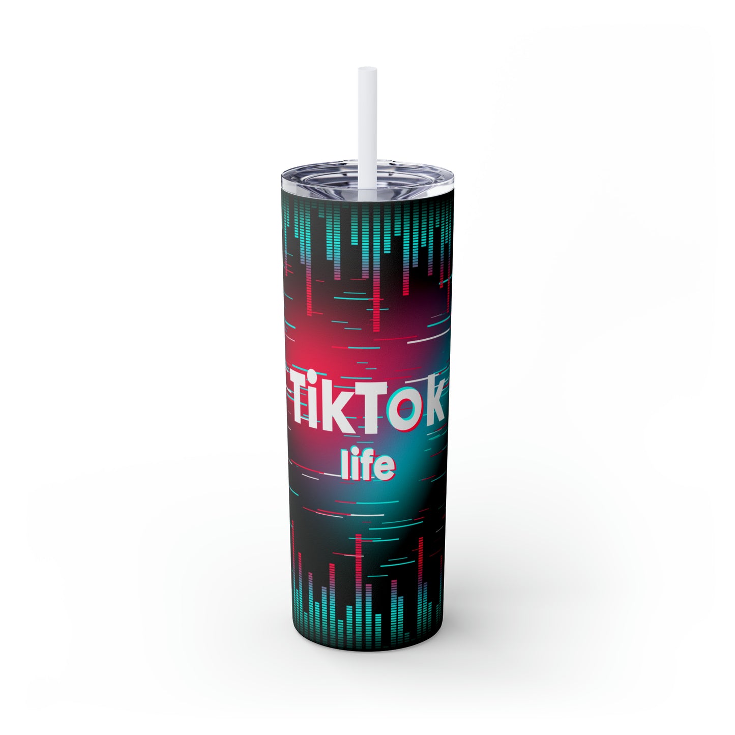 Tik Tok Life Skinny Tumbler, 20oz