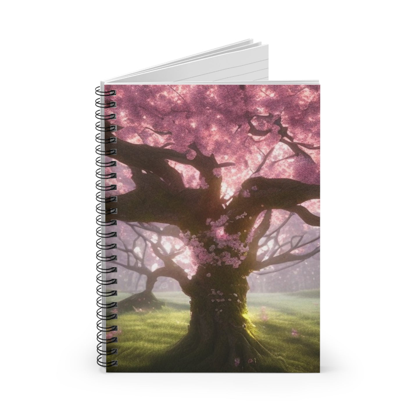 Cherry Blossom Tree! Journal or Notebook. Minimalist, Notes Spiral Notebook - Ruled Line