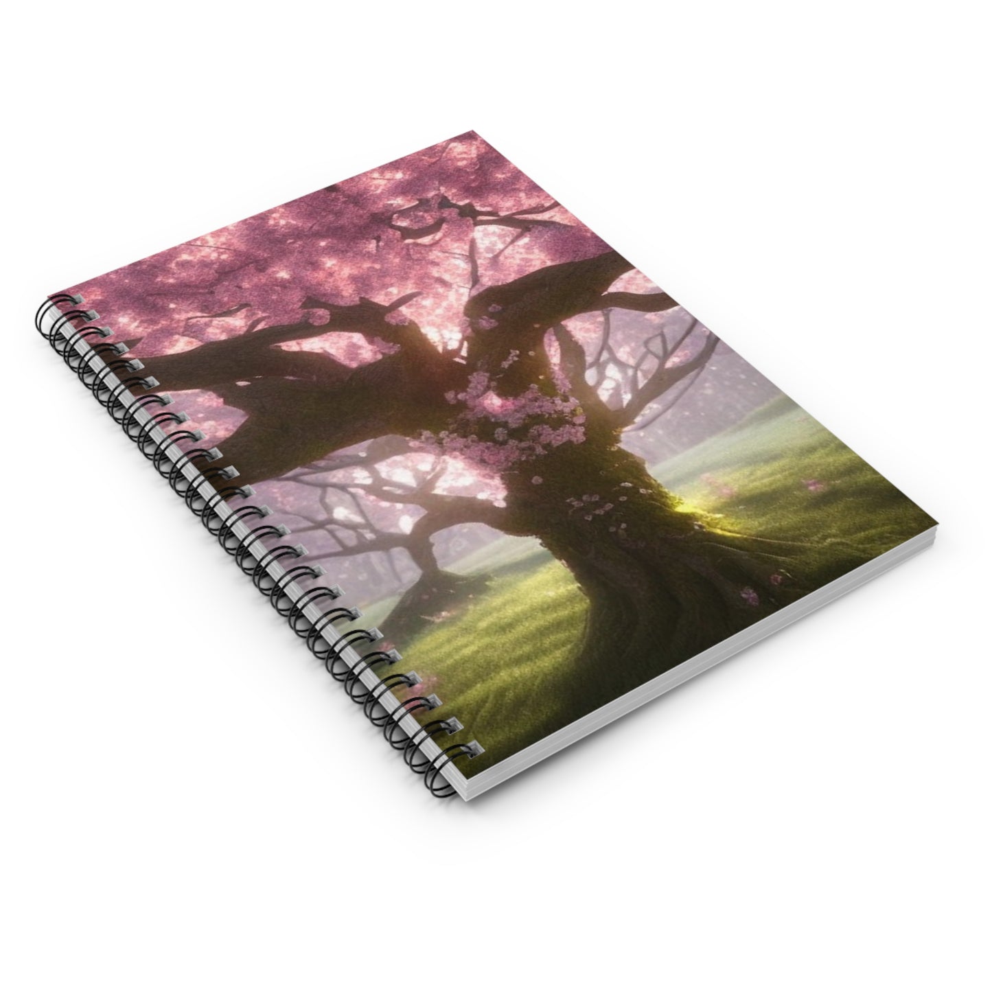Cherry Blossom Tree! Journal or Notebook. Minimalist, Notes Spiral Notebook - Ruled Line