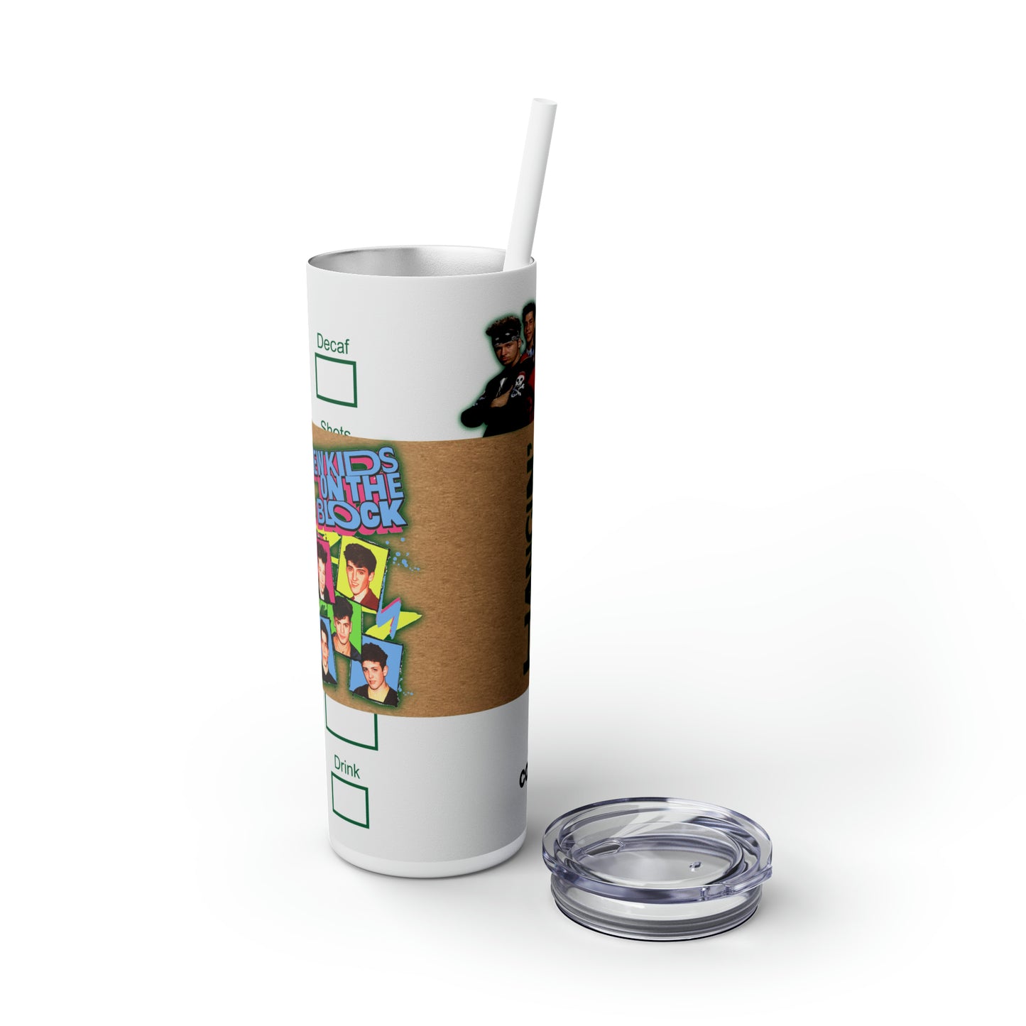 NKOTB New Kids on The Block 90's Skinny Tumbler, 20oz