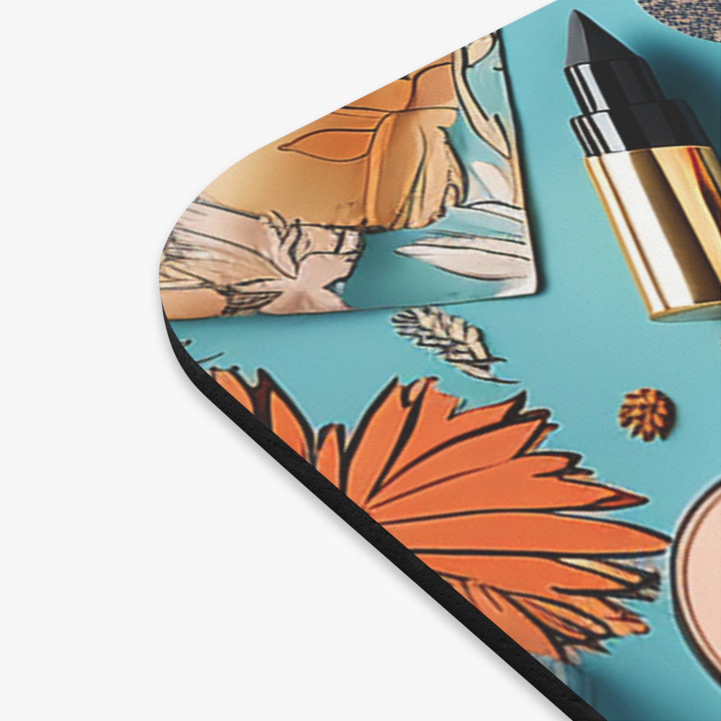 Blue Tropical Makeup Lovers dream Mouse Pad (Rectangle)