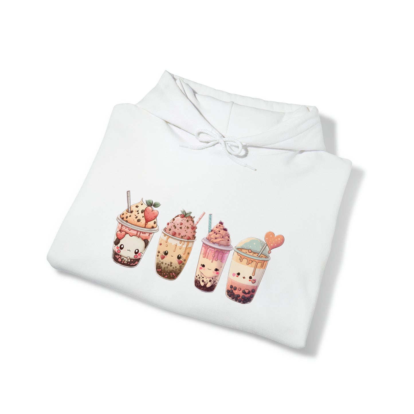 Kawaii Lovers' BubbleTea Unisex Hoodie - Comfortable & Fashionable Sweatshirt in Multiple Colors