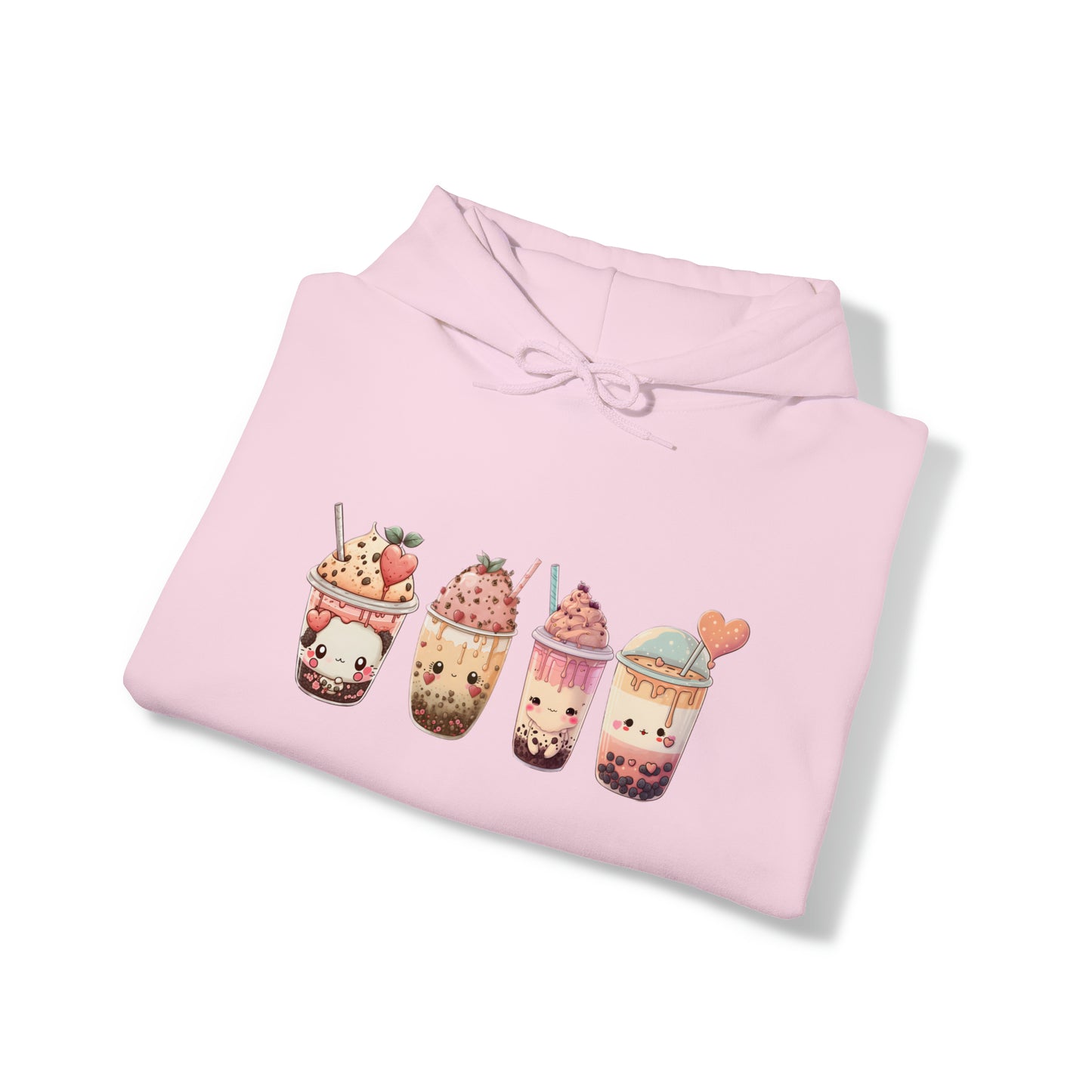 Kawaii Lovers' BubbleTea Unisex Hoodie - Comfortable & Fashionable Sweatshirt in Multiple Colors