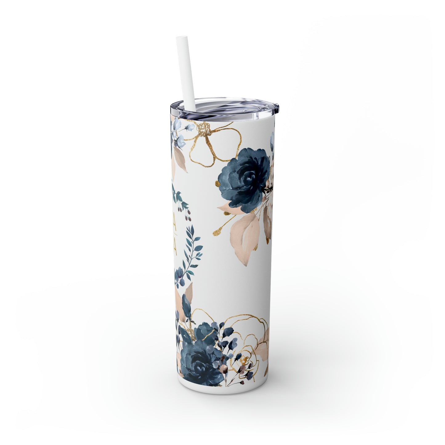 Mama Floral EcoChic 20oz Skinny Stainless Steel Tumbler with Straw