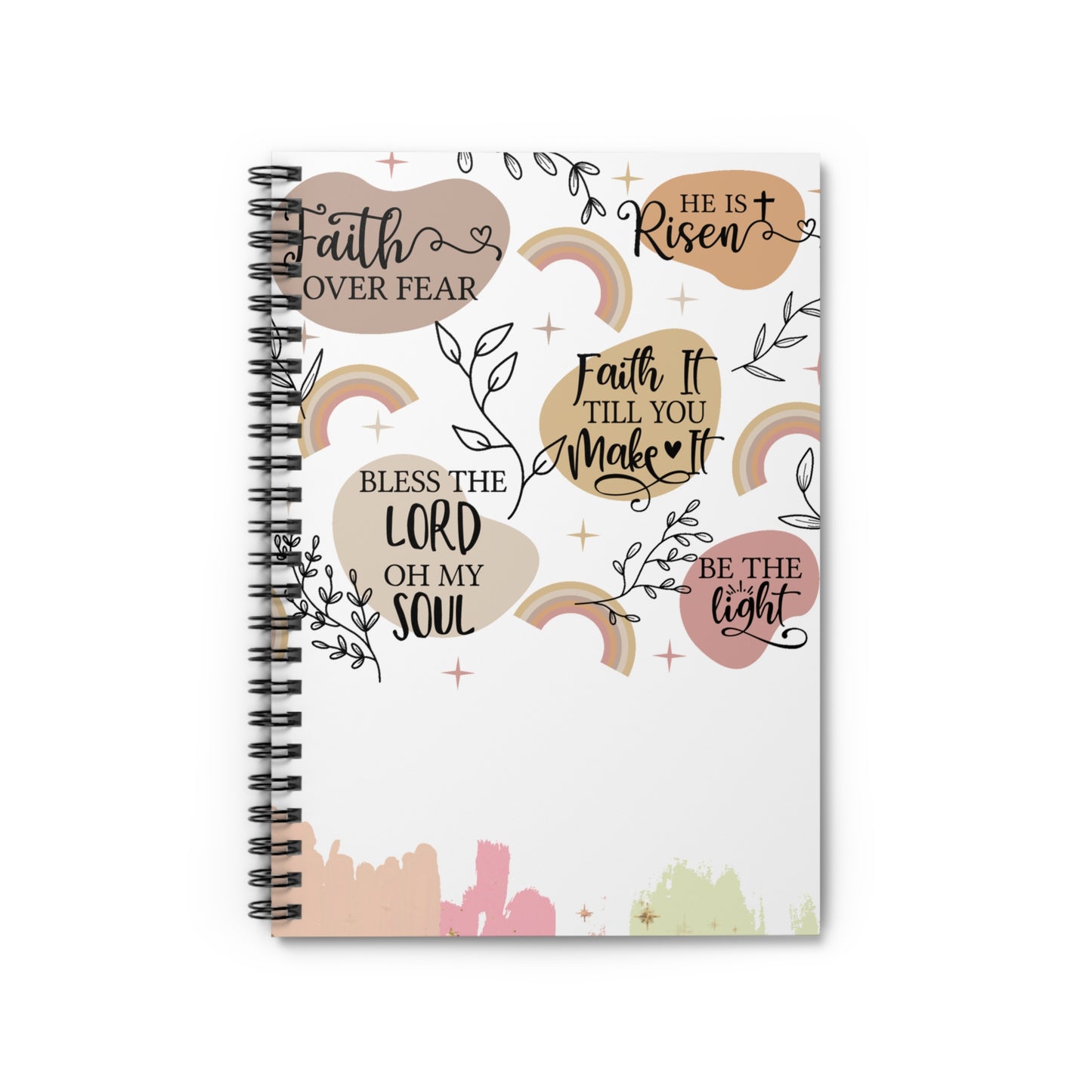 Be still, be the light! Christian journal or Notebook. Notes Spiral Notebook - Ruled Line