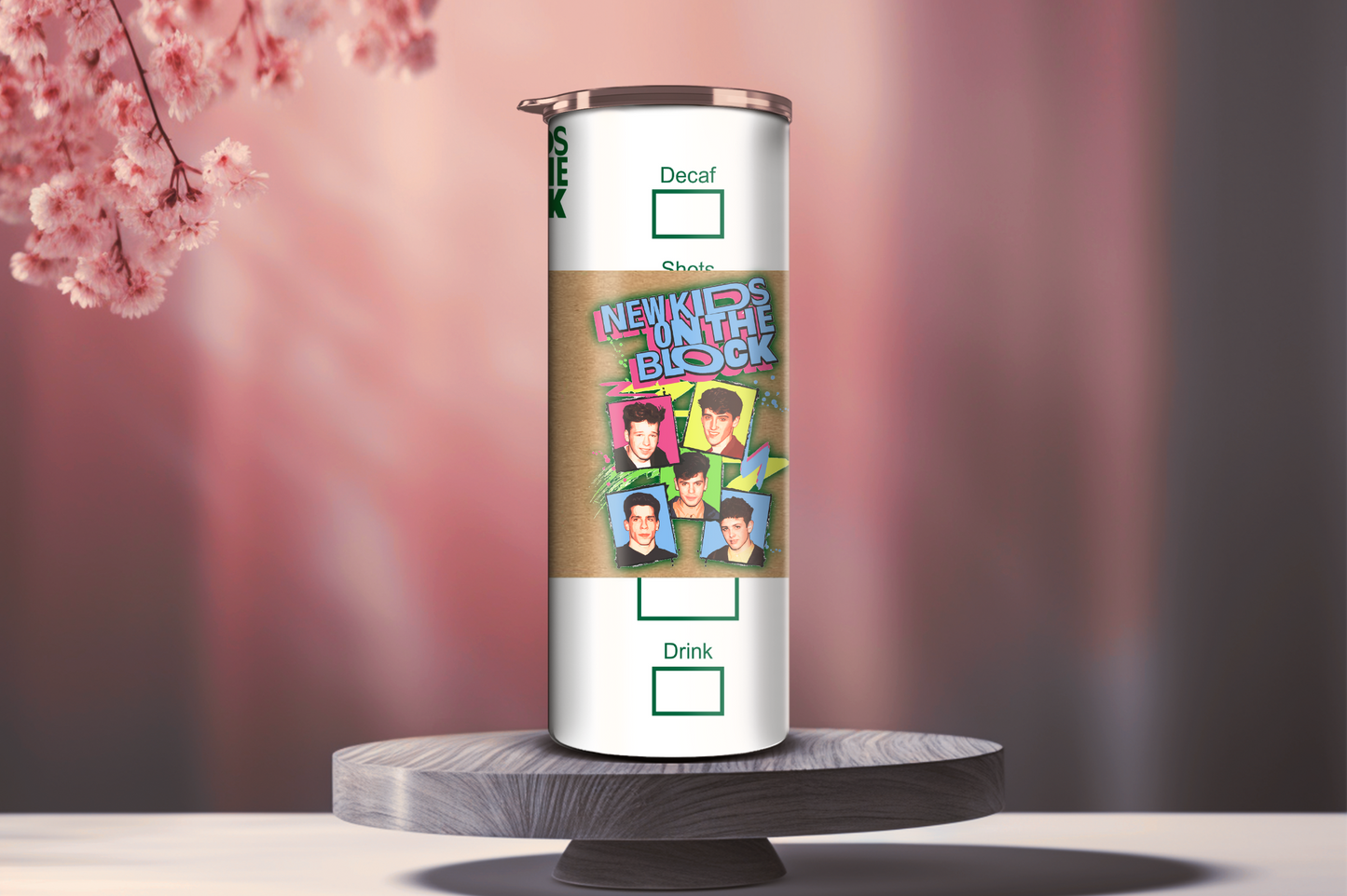NKOTB New Kids on The Block 90's Skinny Tumbler, 20oz