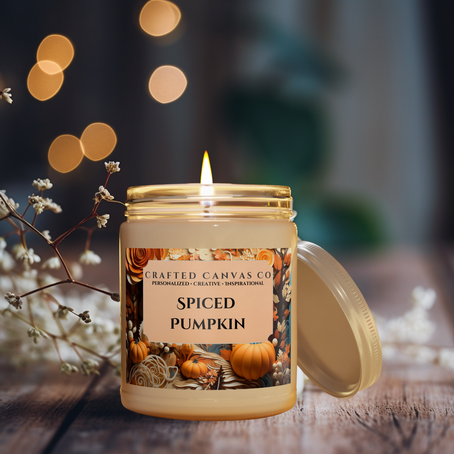 Fall Spiced Pumpkin Patch Scented Candle 9oz