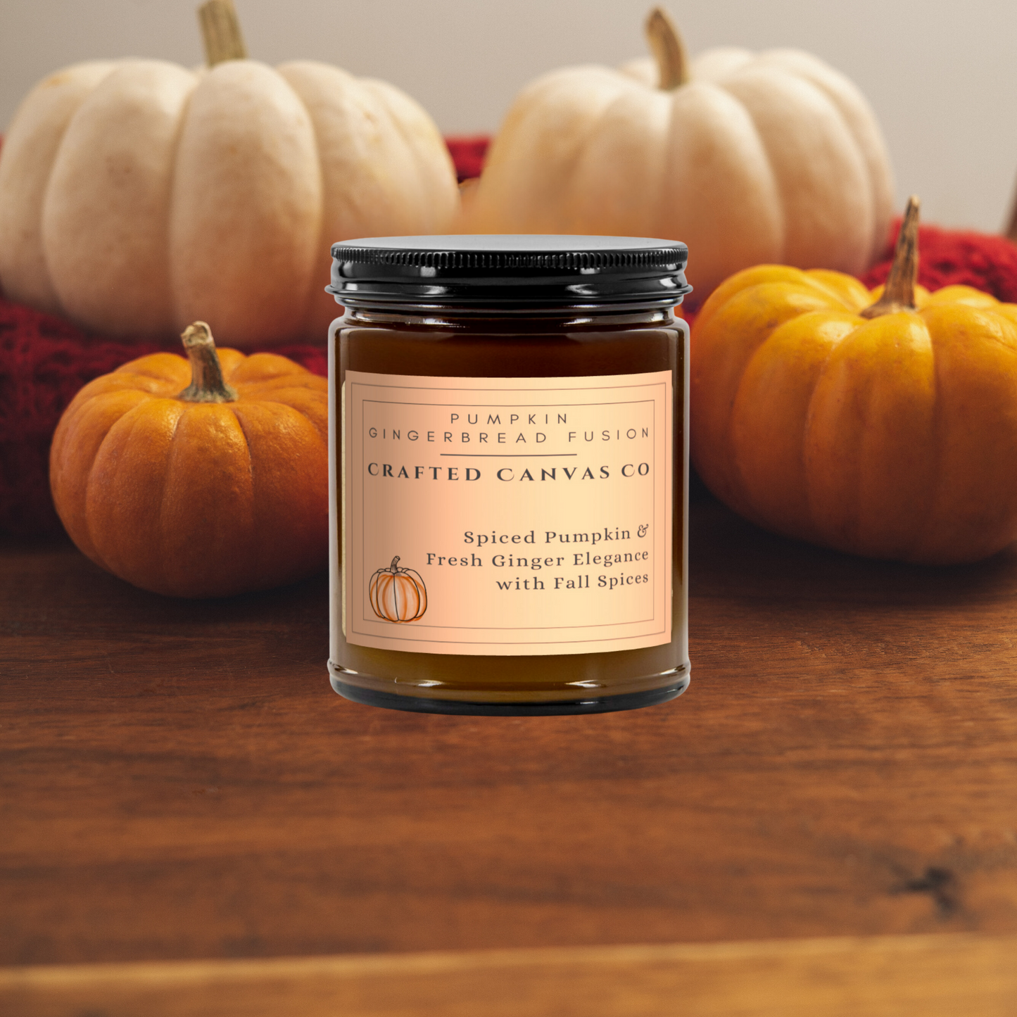 Pumpkin Gingerbread Fusion Fall Candle