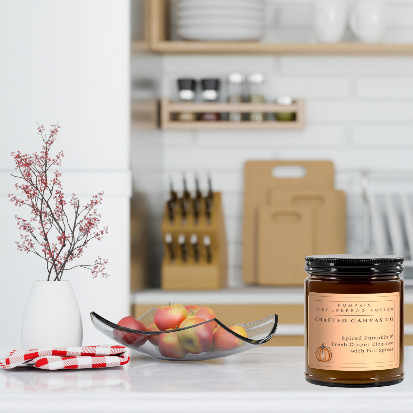 Pumpkin Gingerbread Fusion Fall Candle