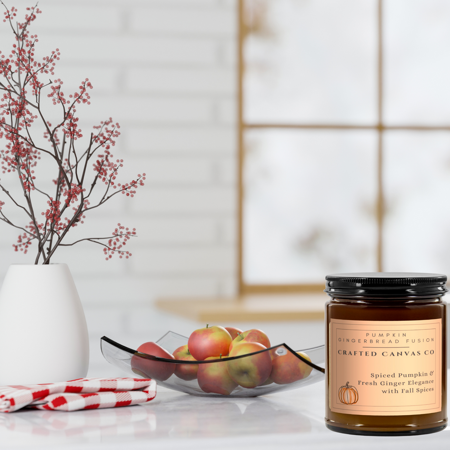 Pumpkin Gingerbread Fusion Fall Candle
