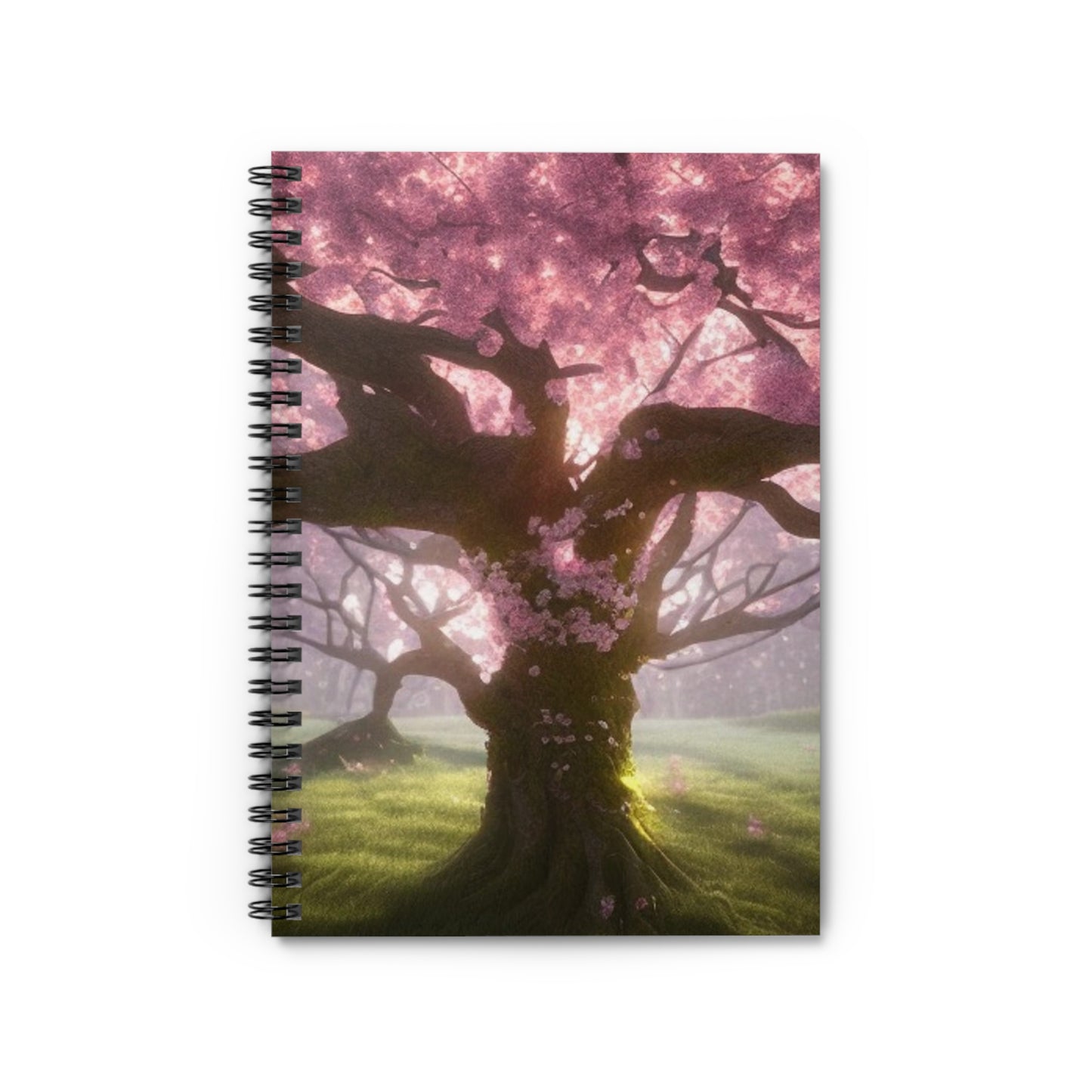 Cherry Blossom Tree! Journal or Notebook. Minimalist, Notes Spiral Notebook - Ruled Line