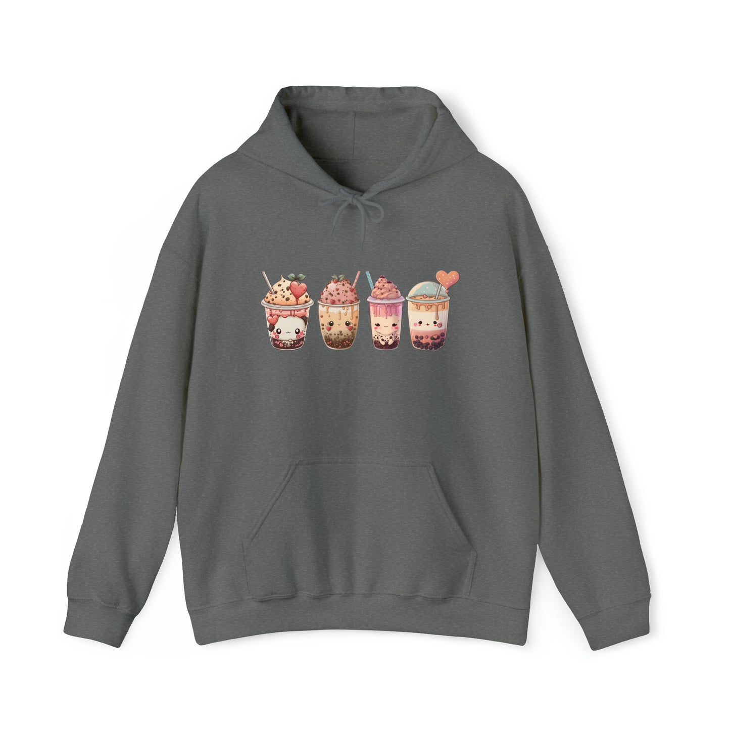 Kawaii Lovers' BubbleTea Unisex Hoodie - Comfortable & Fashionable Sweatshirt in Multiple Colors